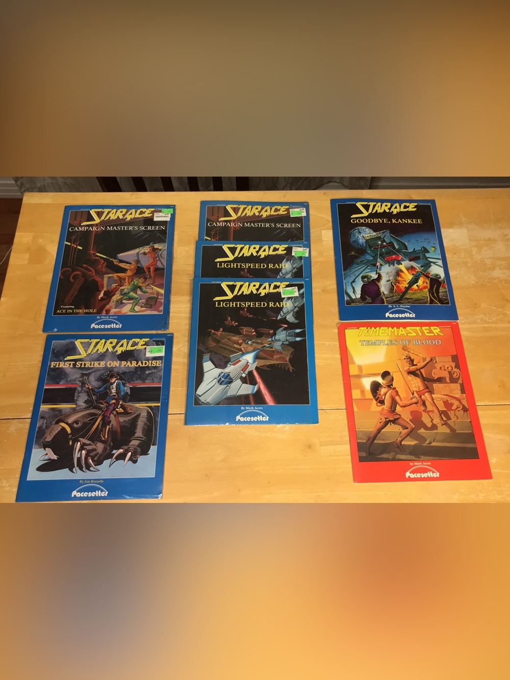 Vintage lot of Tabletop Game Manuals by Pacesetter Games
